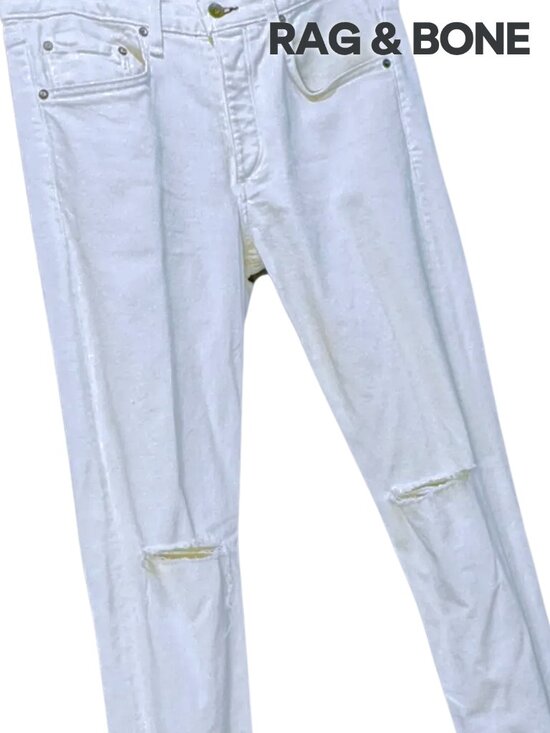 rag & bone Other - rag & bone Men's White Extra-Slim Jeans - 32